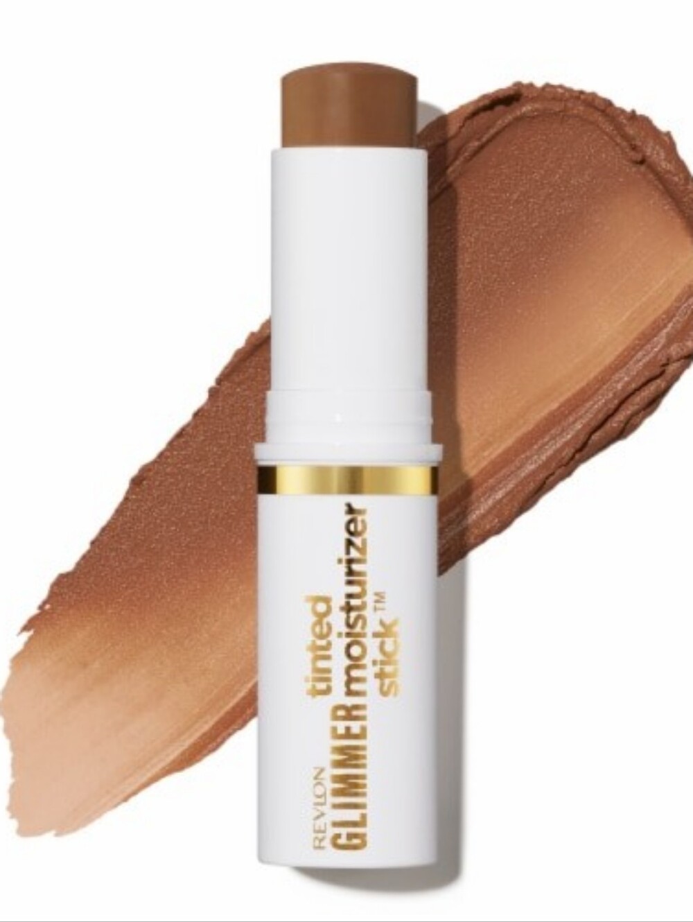 Revlon Glimmer Tinted Facial Stick, Light Coverage Foundation, 170 Deep